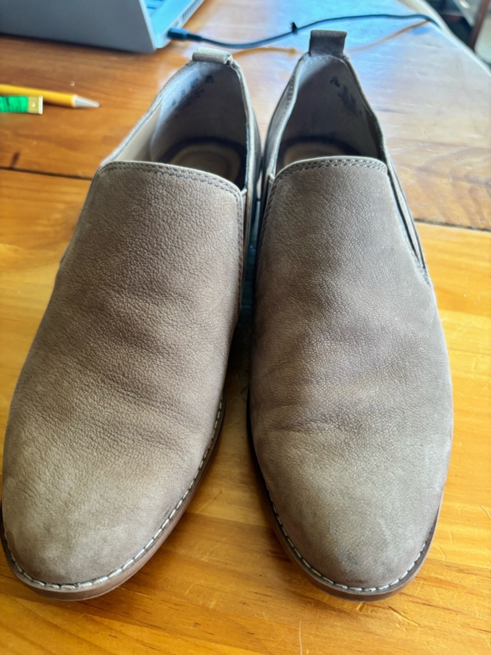 Franco Sarto Harnett loafers tan leather slip on- size 6.5M -GUC